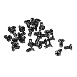 uxcell M2 x 4mm Phillips Screw Fastener Black for