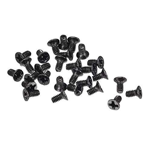 uxcell M2 x 4mm Phillips Screw Fastener Black for