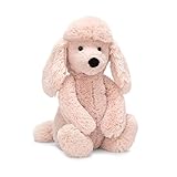Jellycat Bashful Blush Poodle Stuffed Animal, Small, 7 inches
