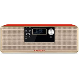 Nordmende Transita 320 hoogwaardig stereo micro-systeem met cd-speler, Bluetooth, DAB+ en FM-ontvangst, rood