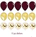 Graduation Decorations Maroon Gold 2025/Burgundy Maroon Graduation Party Decorations/Fall Bridal Shower Decorations/Burgundy Gold Balloons/Birthday Party Decor for Women Fall