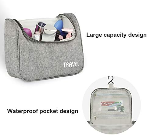 Lermende Toiletry Bag Portable Hanging Large Cosmetic Makeup Travel Accessories Organizer for Men & Women 4 Lermende Toiletry Bag Portable Hanging Large Cosmetic Makeup Travel Accessories Organizer for Men & Women