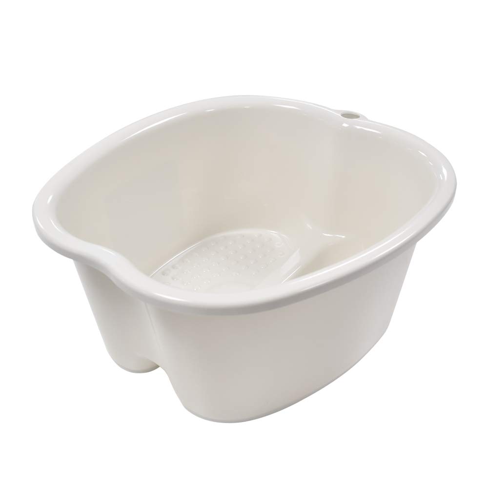Ownest Foot Bath Spa,Water Spa and Foot Massage, Sturdy Plastic Foot Basin for Soaking Foot,Toe Nails, and Ankles,Pedicure,Portable Foot Tub-White: Kitchen & Dining
