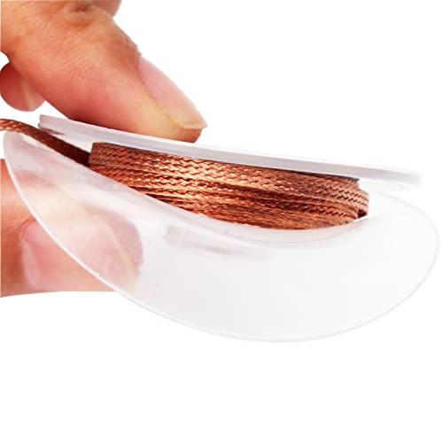 Herain NoClean Solder Wick, Desoldering Braided Wicks with Flux