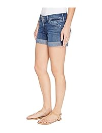 Hudson Jeans Croxley Mid muslo de la dama bolsillo con solapa corta