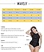 Wavely Plus Size Two Piece Swimsuits for Women Off Shoulder Ruched High Waisted Bikini Swimwear White Leaves XL