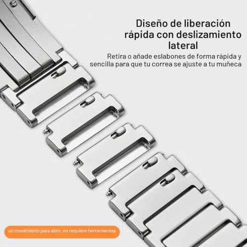 Hatolove Titanium Strap for Huawei Watch GT6 Pro 46 mm, with DLC Coating and Folding Clasp – Lightweight, Anti-scratch, Modular Design for Huawei GT6 Pro 46 mm