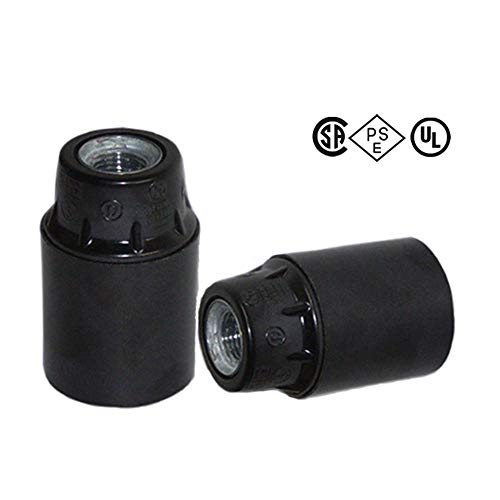 E12 candelabra socket,TWDRTDD Black Keyless Phenolic Candelabra Base