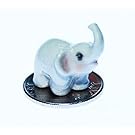 Baby Elephant Figurine Dollhouse Miniatures Animals Ceramic Collectible Figurine by ChangThai Design