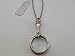 1928 Jewelry Silver-Tone Magnifying Glass Pendant Necklace For Women, 30-Inch, 4-5X Magnification, Antique-Inspired Design, Multifunctional Magnifier Perfect For Reading Books, Made In USA