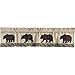 VHC Brands Rustic & Lodge Kitchen Window Curtains-Wyatt Tan Bear Valance, 16x72