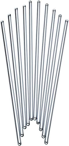 Glass Rod 9.8 inch Stirrer Glass 250 mm Glass Stirring Rod Pack 10 pcs of stir sticks - Glass Rods - Glass Rod for Stirring - Stirring Rods