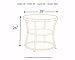 Ashley Furniture Signature Design - Nartina End Table - Vintage Casual - 1 Shelf - Light Brown