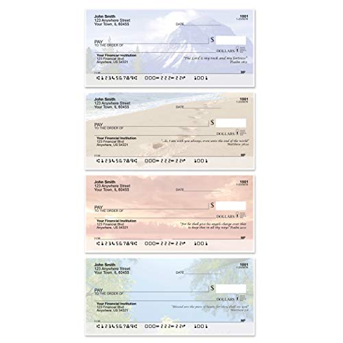 Scenic Scriptures Top Tear Value Priced Personal Checks (1 Box of Singles, Qty. 125)