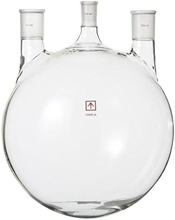 Across International Sp 10l3n 24 40 34 45 Heavy Wall 10 L Round Bottom 3 Neck Flask Amazon Com Industrial Scientific
