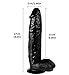 Lonove 10.6 inch Huge Dildos Liquid Silicone Dildo - Lifelike Huge Dong - Strong Suction Cup - Realistic and Extremely Adult Toy -Big Size Adult Sex Toy