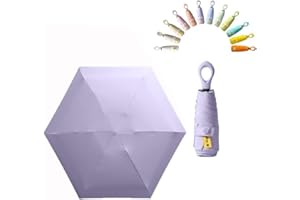 miliyadexin Mini Umbrella For Purse, Small Travel Umbrella Compact Waterproof Umbrella for Light Rain, Suitable for Women Purse and Pocket