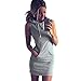 GBSELL Fashion Womens Summer Casual Sleeveless Hoody Dress (M)