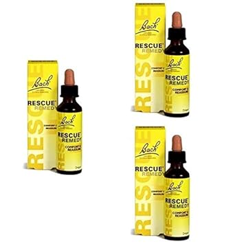 BACH ORIGINAL Rescue Tropfen, alkoholhaltig, 20 ml, 3-er Pack (3 x 20 ml)