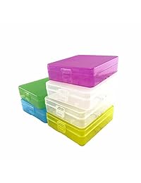 Honbay - Caja de almacenamiento de baterías, organizador y soporte para 4 pilas 18650 o 8 pilas CR123A, 6 unidades