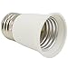 TORCHSTAR E26 to E26 Extender Adapter, E26 to E26 Edison Screw Converter Lamp Bulb Socket Lamp Holder, Fits LED/CFL Light Bulbs, Heat-Resistant, Anti-Burning, No Fire Hazard, Pack of 2