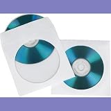 Hama CD DVD Protective Sleeves Pack of 50 White Paper Storage view 4