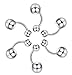 Jstyle 60Pcs Body Jewelry Piercing Lot Stainless Steel Nose Horseshoe Lip Tongue Eyebrow Tragus Body Piercing Navel Belly Ring Barbells 14G-16G
