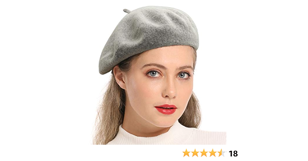 Wheebo Wool Beret Hat,Solid Color 
