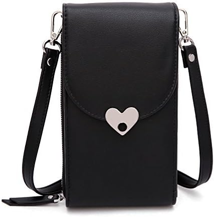 Cell Phone Purse,Gesu Small Crossbody Bags Wallet Slouder Bag for Women.(Black)