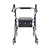 Drive Medical Mimi Lite Deluxe Aluminum Rollator, Flame Blue