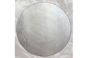 YOOZENA 3/8" Steel Plate Round Circle Disc 10'' Diameter A36 Steel (.375")