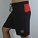 Sanguine Men Shorts for Training Kick Boxing, Tough Trunks for Cage Fighting Muay Thai Workout Shorts, Gym Martial Arts Black-red