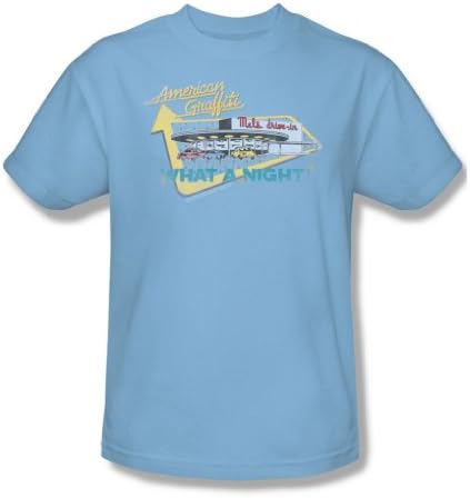 American Grafitti - Mens Mel'S Drive In T-Shirt In Light Blue, Size: X-Large, Color: Light Blue