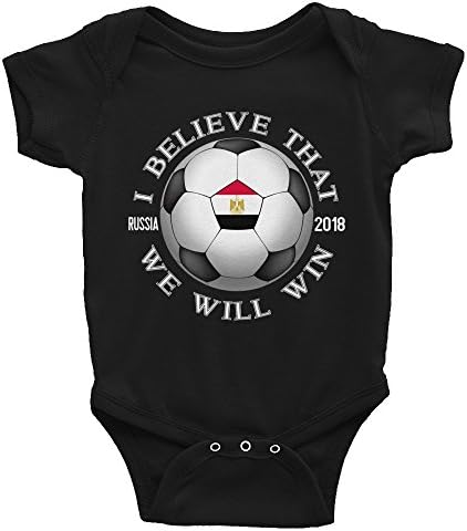 Egypt National Football Team - We Will Win - 2018 Cup Soccer in Russia - Infant Bodysuit Onesie