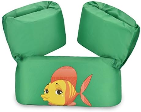 Baby Swim Floatation Vest Learn-to-Swim Device weighing from 30to 50 lbs (green)