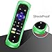 Fintie Case for Roku Ultra 4661 (2018)/ Ultra 4660 (2017), Roku 1/2/ 3/4 Remote Controller- Casebot (Honey Comb Series) Light Weight (Anti Slip) Shockproof Silicone Cover, Green Glow