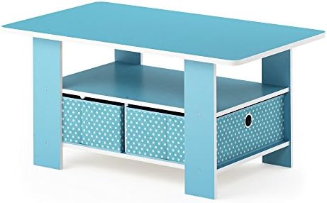 light blue coffee table
