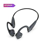 Sandoo Bone Conduction Headphones Bluetooth 5.0 Open-ear Wireless Earbuds Lightweight Headphones,Sweat Proof Comfortable Sports Earphones with Mic for Running, Cycling, Hiking, Driving, Workout -L