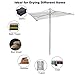 JS HANGER Outdoor Umbrella Clothesline Large Collapsible 4-arm Parallel Clothes Drying Rack Clothes Hanger for Laundry