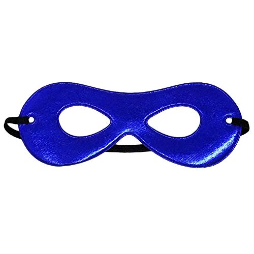 SeasonsTrading Child Shiny Blue Superhero Mask ~ Kids Costume Party Eye Mask