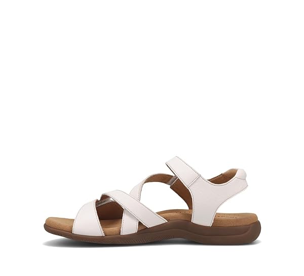 TAOS FOOTWEAR WOMEN’S BIG TIME WHITE SANDAL 8 (M) US