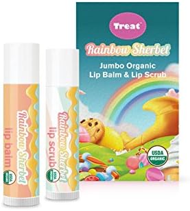 TREAT© Jumbo Organic & Cruelty Free .50 OZ (Sherbet Lip Scrub & Lip Balm Duo)