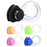 linwnil,[10Pcs/Pack Waterproof Silica Gel Swimming Nose Clip - Comfortable Soft Latex Plugs for Kids and Adults Multi-Color [Random Color]