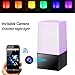 Hidden Camera Wireless Spy Camera Night Light Secret Covert WiFi Nanny Cam HD 1080P Video Recorder Desk Color LED Lamp Live Stream via Android, iPhone APP