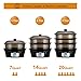 COSTWAY Food Steamer Vegetable Steamer 3 Tier Stackable Baskets 20 Quart Capacity 1000W Fast Heat-Up Timing, Automatic Shut Off, Appointment Electric Pot Cooker w/Food Tray