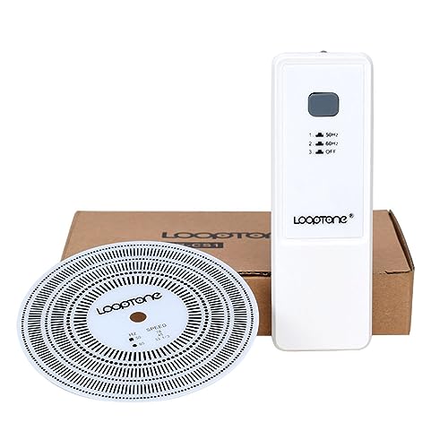 LoopTone LP Vinyl Turntables Tachometer Disc And Strobe Light