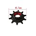 JRL 3 Holes Clutch Cover Clutch Arm Lever 10Tooth Drive Sprocket For Motorized Bike