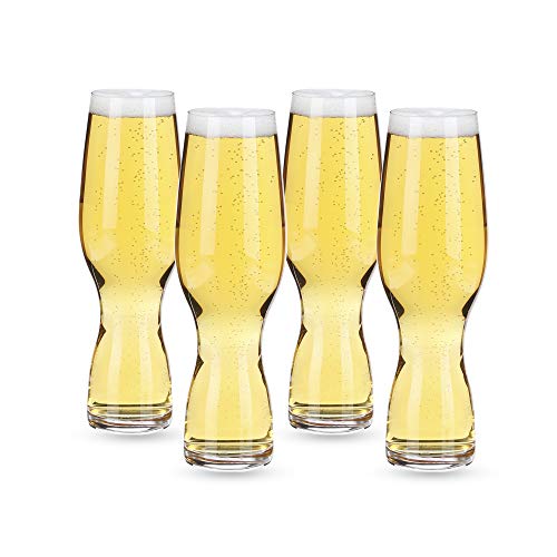 Spiegelau Craft Beer Pilsner Glasses, Set of 4, EuropeanMade LeadFree
