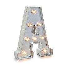 Darice Silver Metal Marquee Letter 9.875