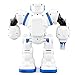 ApexJoy Smart Interactive Talking & Dancing Robot, Launch Missile, Fire Laser Beam Cannon Bomb, Touch & Gesture Control or 2.4GHz Remote Control JJRC R3 Cady Will (Blue)thumb 4